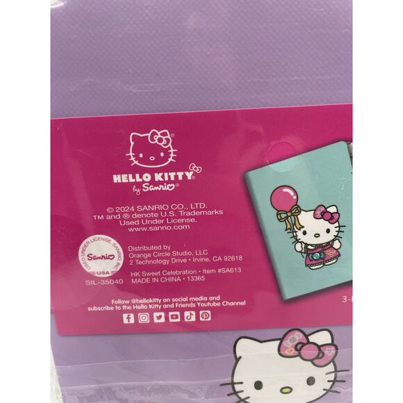 2024 Sanrio Hello Kitty Notebook 3-Pk Ruled 80 Pages Each Balloons & Bows NEW - Picture 7 of 7